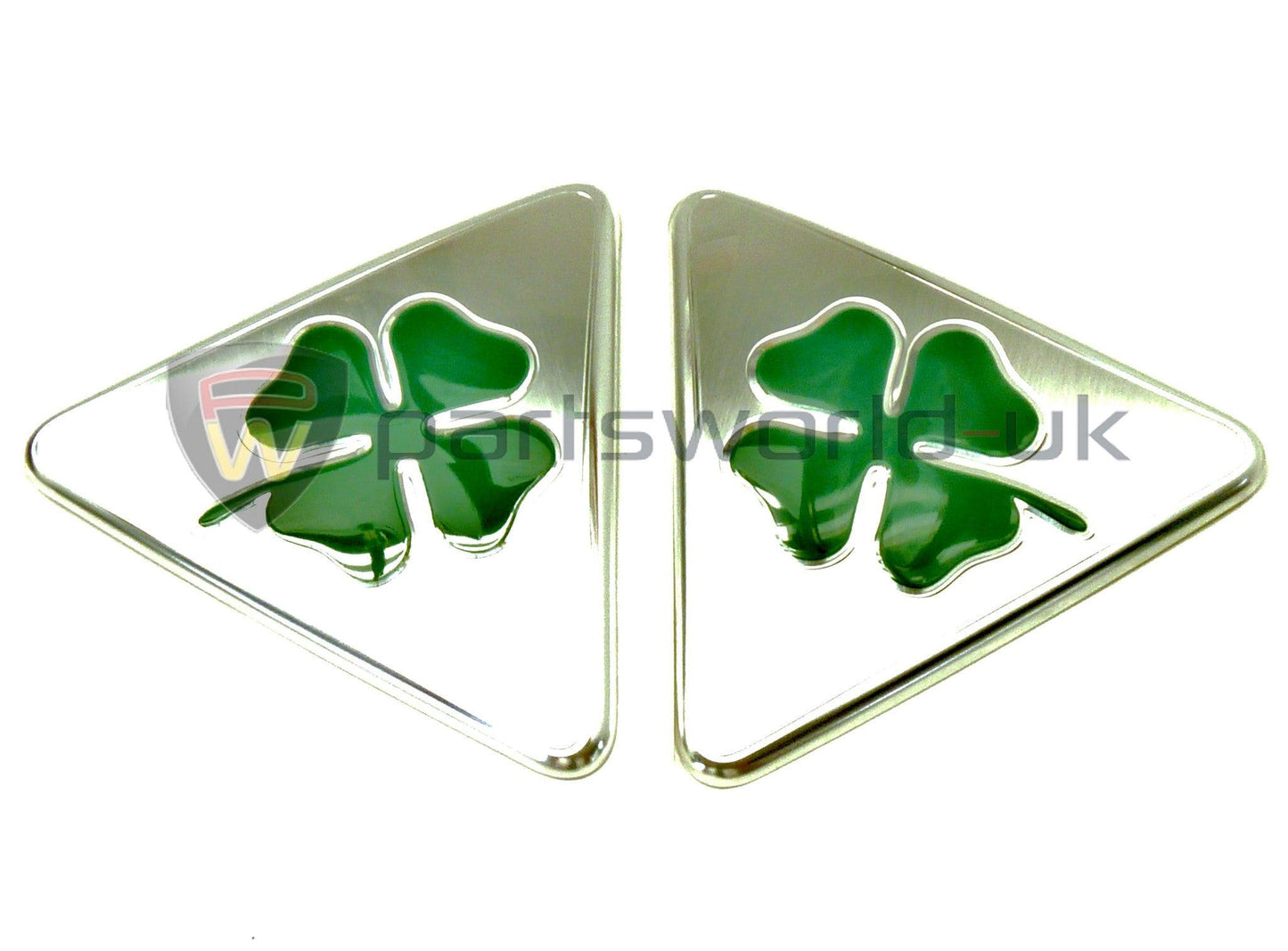 Genuine Alfa Romeo Cloverleaf wing Badges - Giuleitta 50522051 50522052