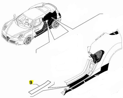 Kick Trim Protection Film - 4C - Alfa Romeo Shop
