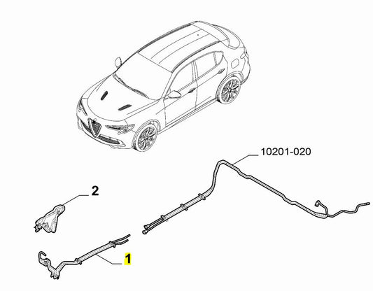 Fuel Pipes - Giulia & Stelvio 2.2 - Alfa Romeo Shop