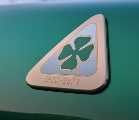 Cloverleaf Wing Badges - Stelvio & Giulia 100th Anniversary - Alfa Romeo Shop