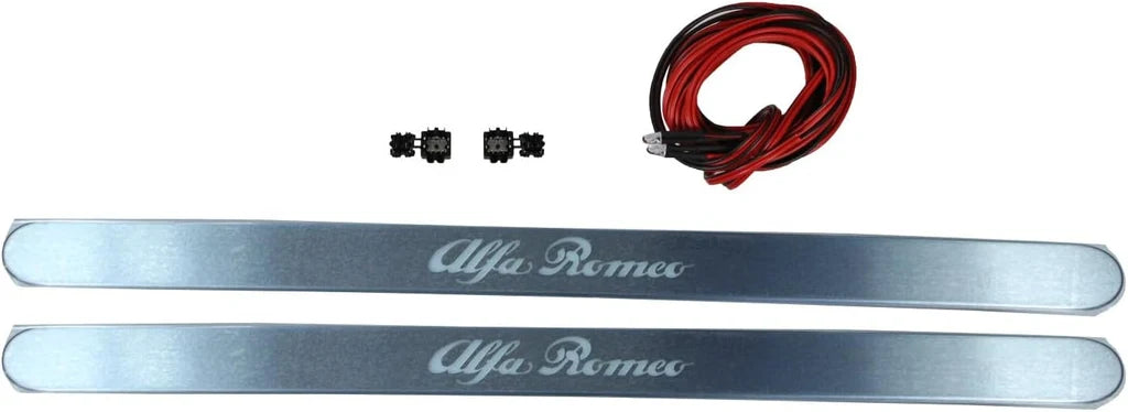Genuine Alfa Romeo Illuminated Stainless Steel Kick Trims – Giulietta