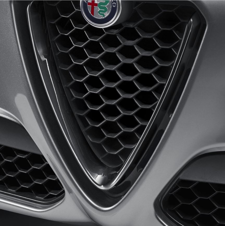 Genuine Alfa Romeo Radiator Grille, Dark Miron - Stelvio - Alfa Romeo Shop