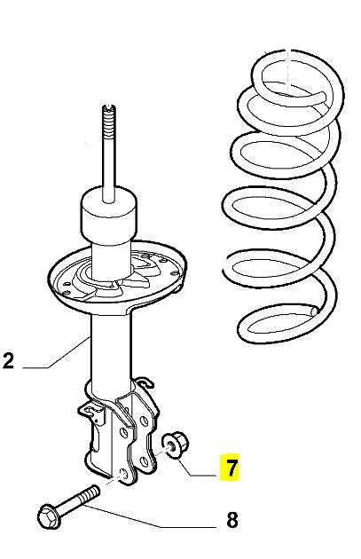 Front Shock Absorber Nut- Mito