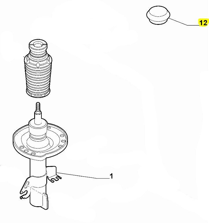 Cap, Front Shock Absorber - Giulietta