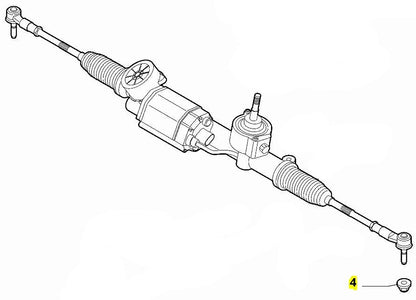 Nut, Track  Rod End - Giulietta