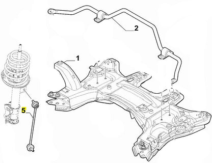 Front Anti-Roll Bar Drop Link - Tonale, 500X, Tipo