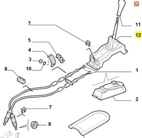 Gear Lever - Alfa Romeo 147 55191141