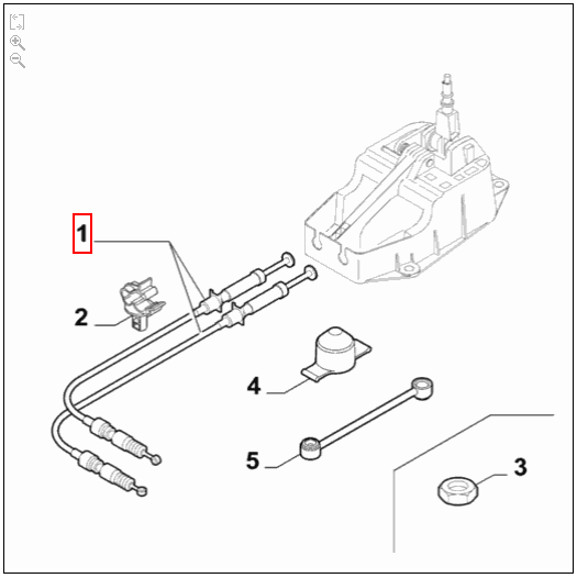 55209052 Gear Change Cables - 159 / Brera / 939 Spider