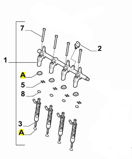 Injector Repair Kit - Guilia, Stelvio & Tonale 2.0