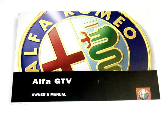 Owners handbook - GTV - Alfa Romeo Shop