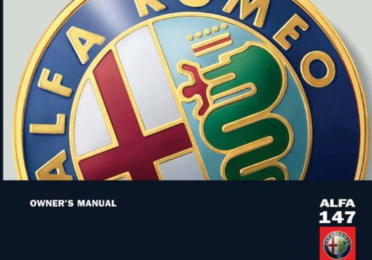 Owners handbook - 147 2005-2008 - Alfa Romeo Shop