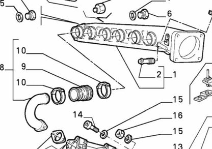 Rubber Sleeve, Intake Manifold Alfa Romeo V6 60513179