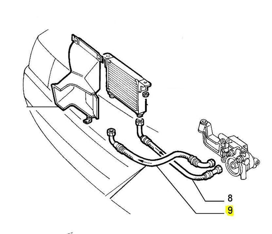 Hose, Oil Cooler - 155 - Alfa Romeo Shop