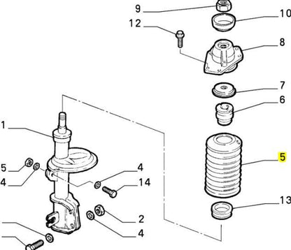 Front Suspension Boot - Alfa Romeo GTV & Spider 60585498