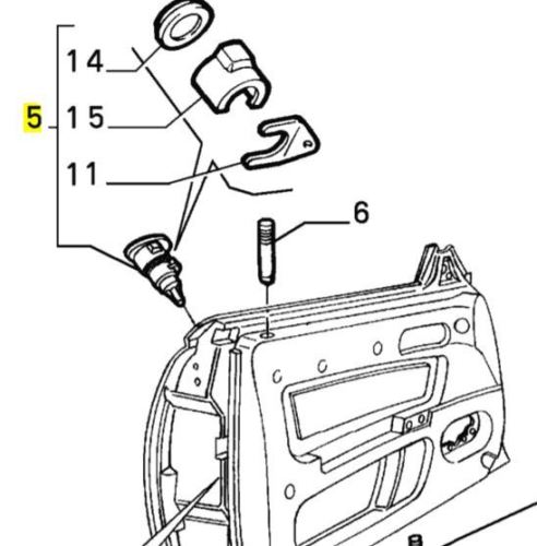 Offside Door Lock Button - Alfa Romeo GTV & Spider 60589085