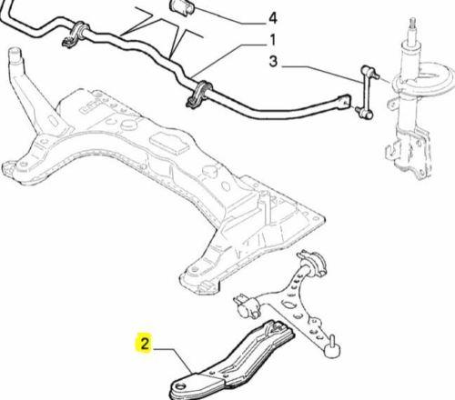 Offside Front Suspension Plate - Alfa Romeo 916 GTV & Spider 60626295