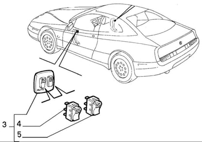 Switch, Electric Window - Alfa Romeo 916 GTV & Spider 60651645