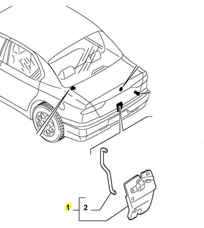 Boot Lid / Trunk Lock - 156