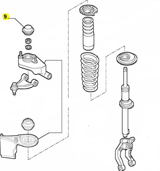 Cap, Suspension Strut Mount - 147, 156, GT - Alfa Romeo Shop