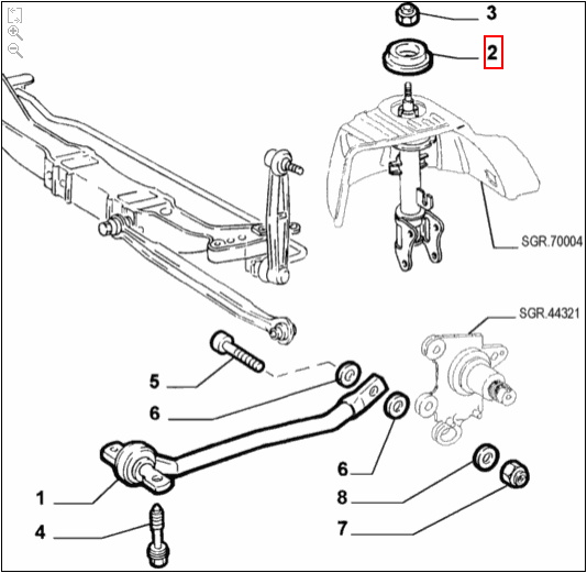 60663774 Top Mount - 147 / 156 / GT