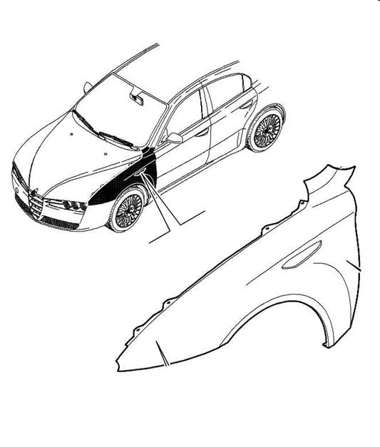 Wing, Nearside Front - 159, Brera & Spider