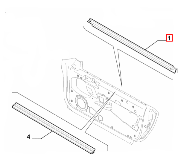 Window Rubber Seal - Alfa Romeo Brera & Spider 60694148