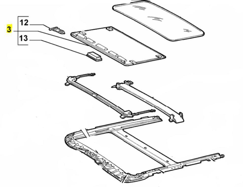 Sunroof Blind - Alfa Romeo 147 GTA & Ti 71732887