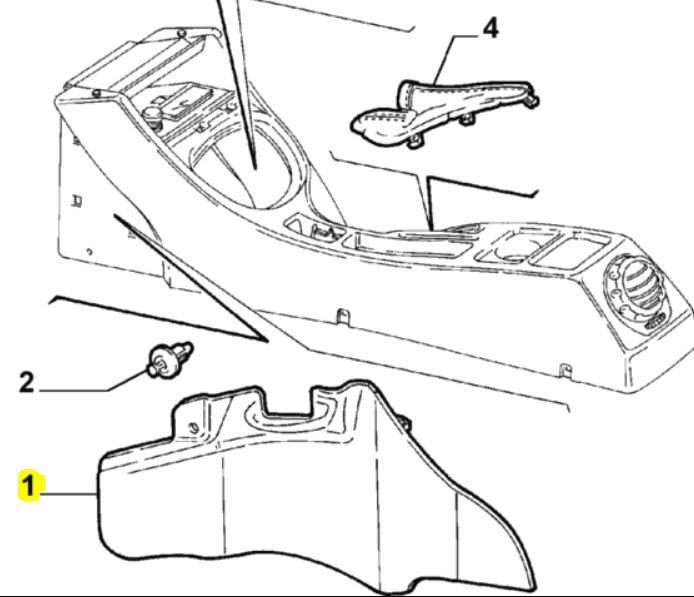 Centre Console Trim - Alfa Romeo 147 GTA 735330944 735330948