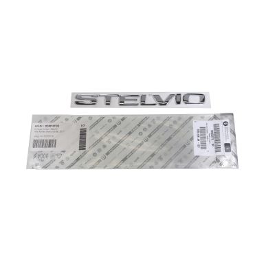 Genuine Alfa Romeo Badge 'Stelvio' Shiny Chrome - Alfa Romeo Shop