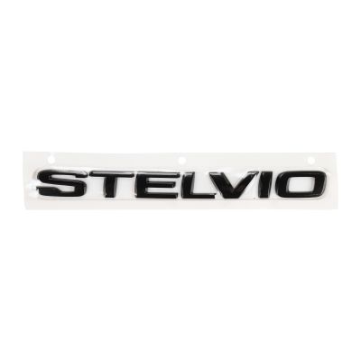 Genuine Alfa Romeo Badge 'Stelvio' Gloss Black - Alfa Romeo Shop