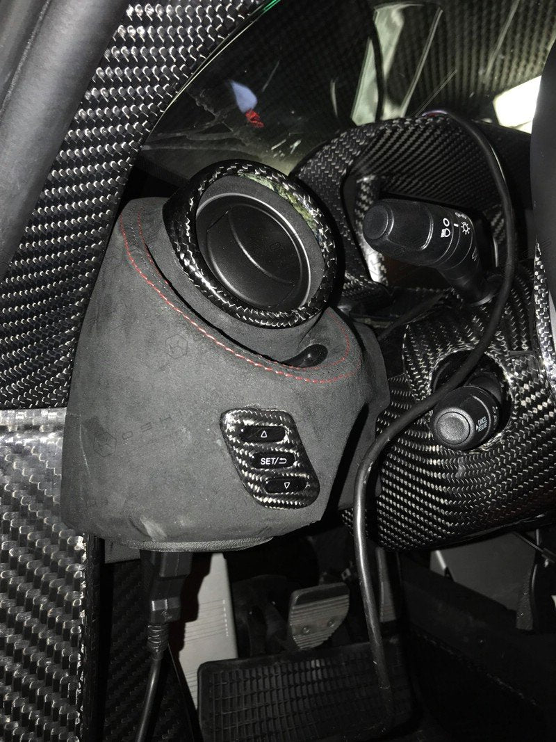 Alfa Romeo 4C Adjustment Button control Frame for LHD - Carbon Fibre - Alfa Romeo Shop