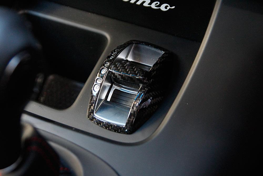 Alfa Romeo 4C DNA Gear Selector Switch Cover - Carbon Fibre - Alfa Romeo Shop