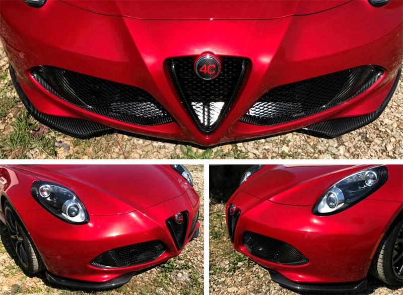 Alfa Romeo 4C Front Flaps Splitter Lips - Carbon Fibre Alfa Romeo Shop