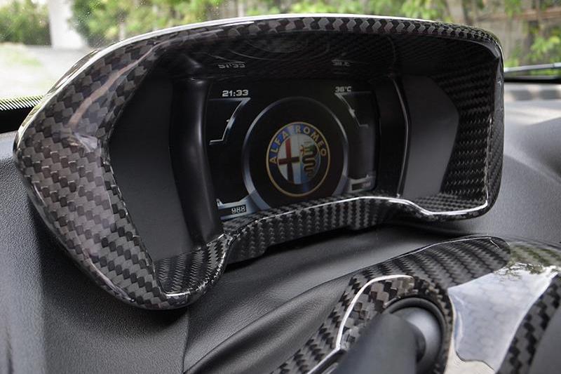 Alfa Romeo 4C Instrument Gauge Frame - Carbon Fibre Alfa Romeo Shop