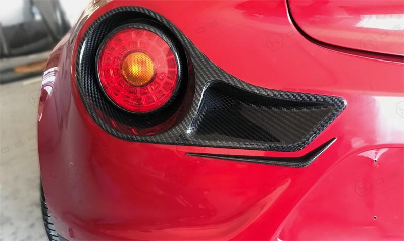 Alfa Romeo 4C Rear Frame Tail Light ,488 Ferrari Style - Carbon Fibre - Alfa Romeo Shop