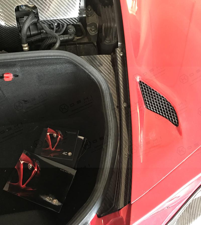 Alfa Romeo 4C Rear Trunk Side Trim - Carbon Fibre - Alfa Romeo Shop