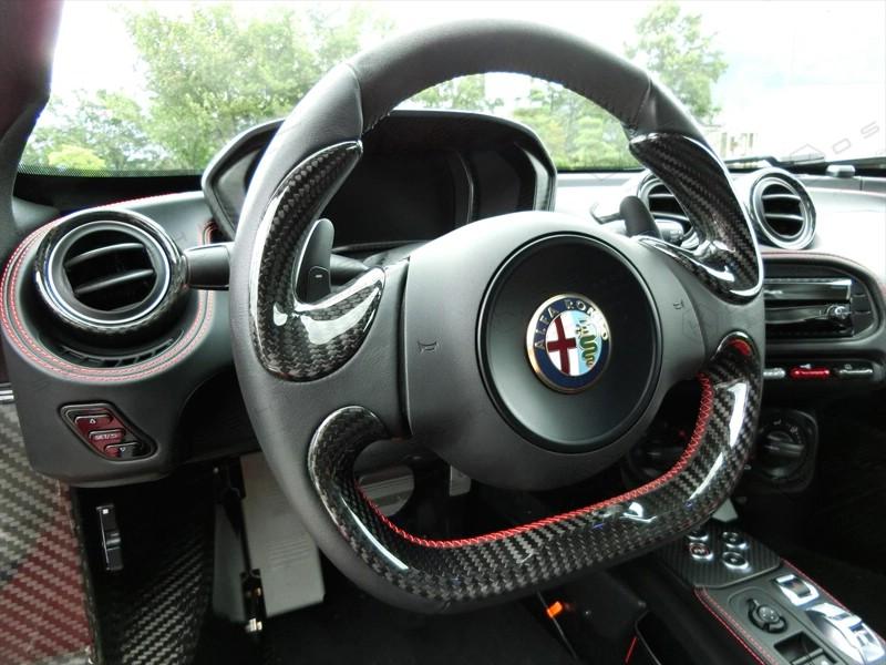 Alfa Romeo 4C Steering Wheel Side Covers Trim - Carbon Fibre Alfa Romeo Shop