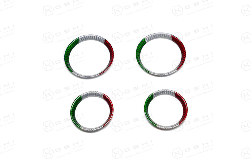Alfa Romeo Giulia Air Vents Circles Cover - Carbon Fibre - Alfa Romeo Shop