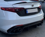 Alfa Romeo Giulia Central Back Trim License Plate - Carbon Fibre - Alfa Romeo Shop