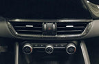 Alfa Romeo Giulia Central Console A/C AirVent Frame Cover - Carbon Fibre - Alfa Romeo Shop