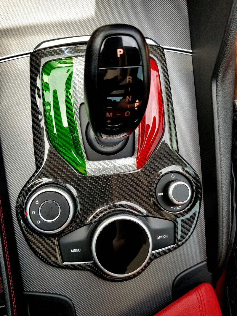 Alfa Romeo Giulia Central Console Tunnel Trim - Carbon Fibre - Alfa Romeo Shop