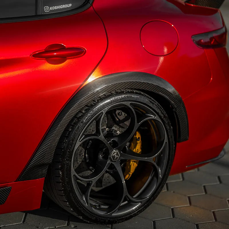 Alfa Romeo Giulia GTAm Style Rear Fender Arch Set - Carbon Fibre - Alfa Romeo Shop