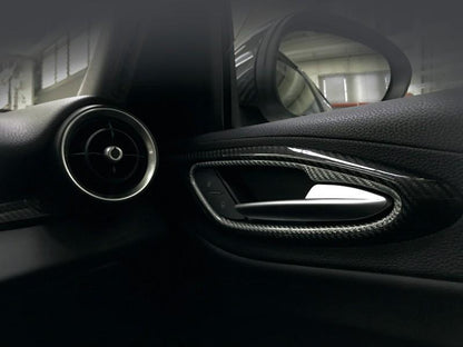 Alfa Romeo Giulia Internal Door Handles Frame Trim - Carbon Fibre Alfa Romeo Shop