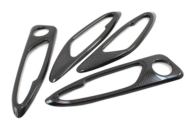 Alfa Romeo Giulia Internal Door Handles Frame Trim - Carbon Fibre - Alfa Romeo Shop
