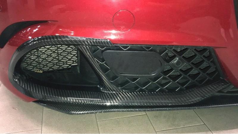 Alfa Romeo Giulia QV Aggressive Front Bumper Flaps - Carbon Fibre - Alfa Romeo Shop