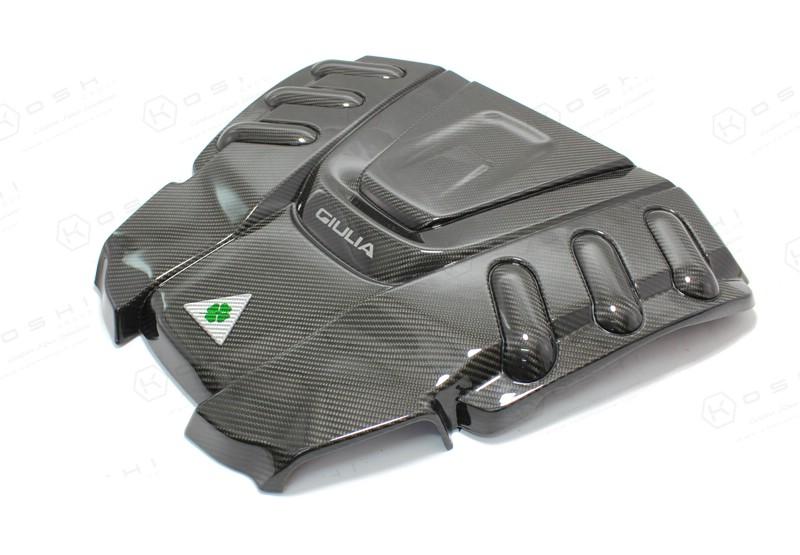 Alfa Romeo Giulia QV Engine Cover - Carbon Fibre - Alfa Romeo Shop