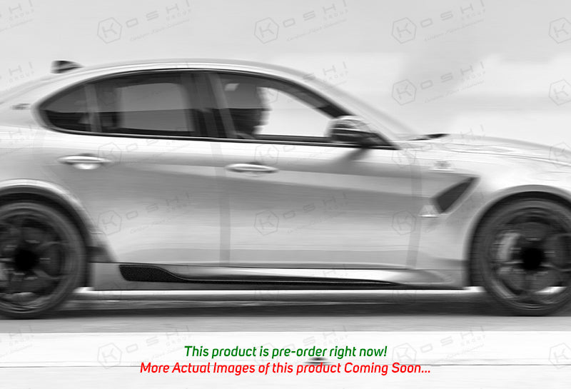 Alfa Romeo Giulia QV Racing Style Side Skirts - Carbon Fibre - Alfa Romeo Shop
