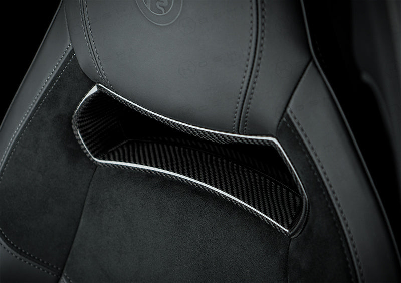 Alfa Romeo Giulia QV Sparco Seats Headreast Insert Cover - Carbon Fibre - Alfa Romeo Shop