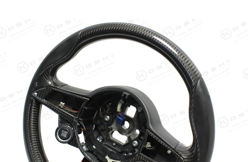 Alfa Romeo Giulia QV Steering Wheel Upper Part Cover - Carbon Fibre Alfa Romeo Shop