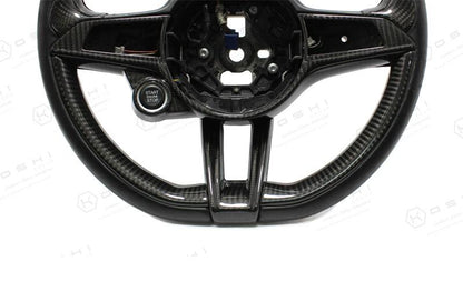 Alfa Romeo Giulia QV / Stelvio QV Steering Wheel Lower Part Cover - Carbon Fibre Alfa Romeo Shop